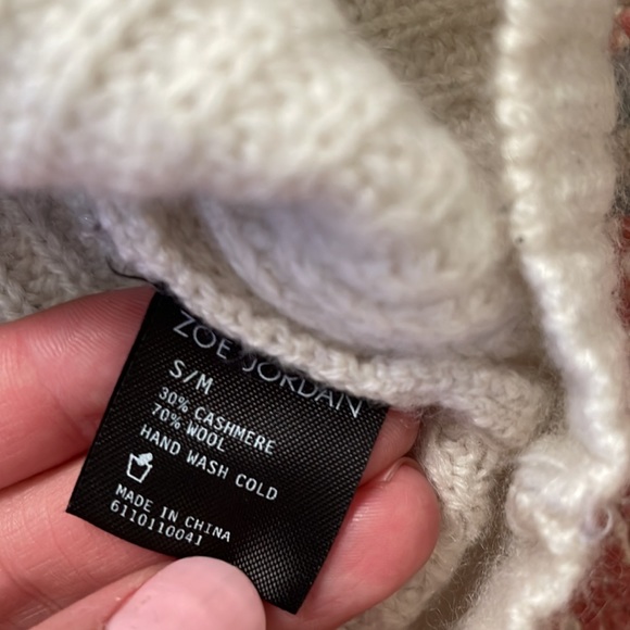 ZOE JORDAN cashmere wool sweater three color - Picture 4 of 7